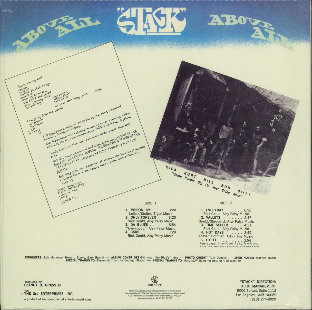 Stack Above All - Sealed Spanish vinyl LP album (LP record) 4040824083977