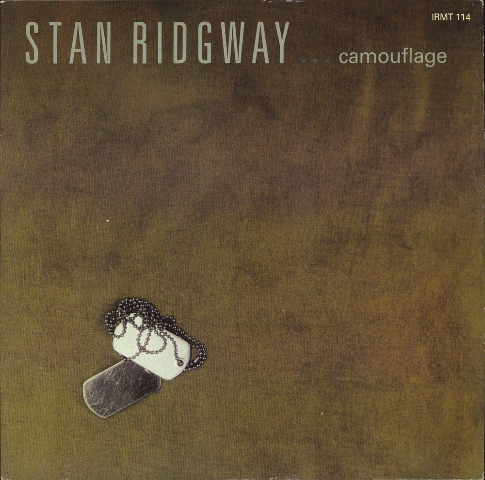 Stan Ridgway Camouflage UK 12" vinyl single (12 inch record / Maxi-single) IRMT114