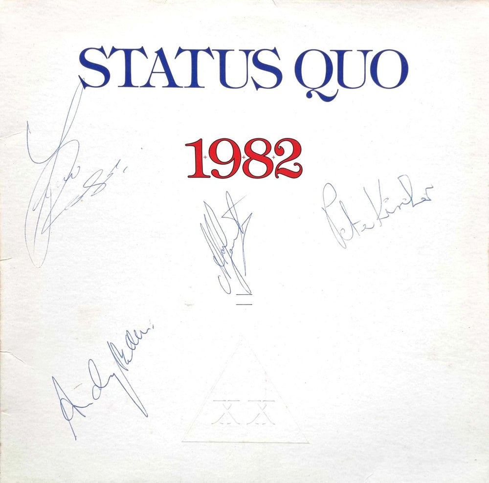 Status Quo 1982 - Nineteen Eighty Two - 1st - Autographed UK vinyl LP album (LP record) 6302189