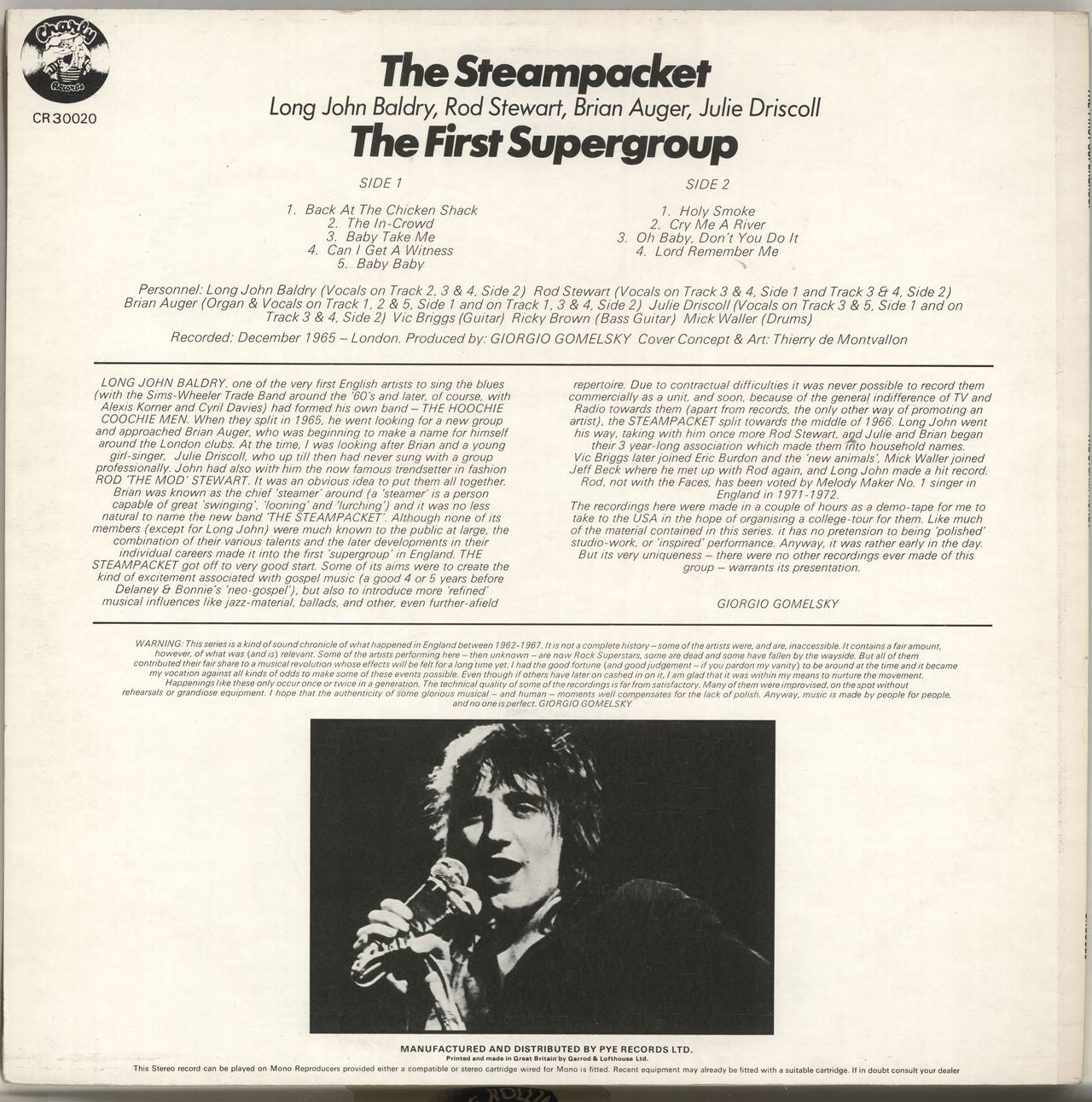 Steampacket The First Supergroup UK Vinyl LP — RareVinyl.com