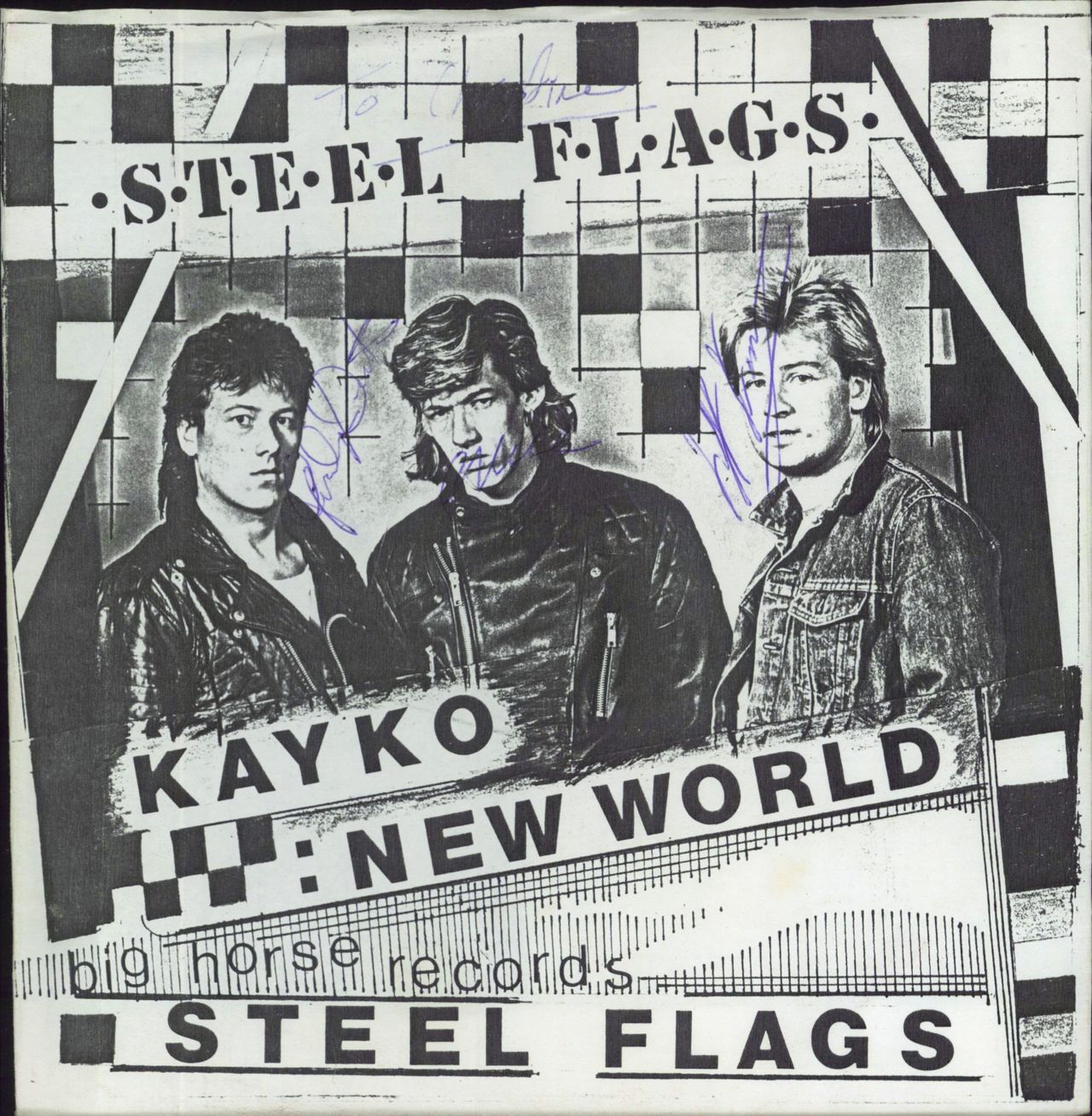 Steel Flags Kayko - Autographed UK 7 vinyl — RareVinyl.com