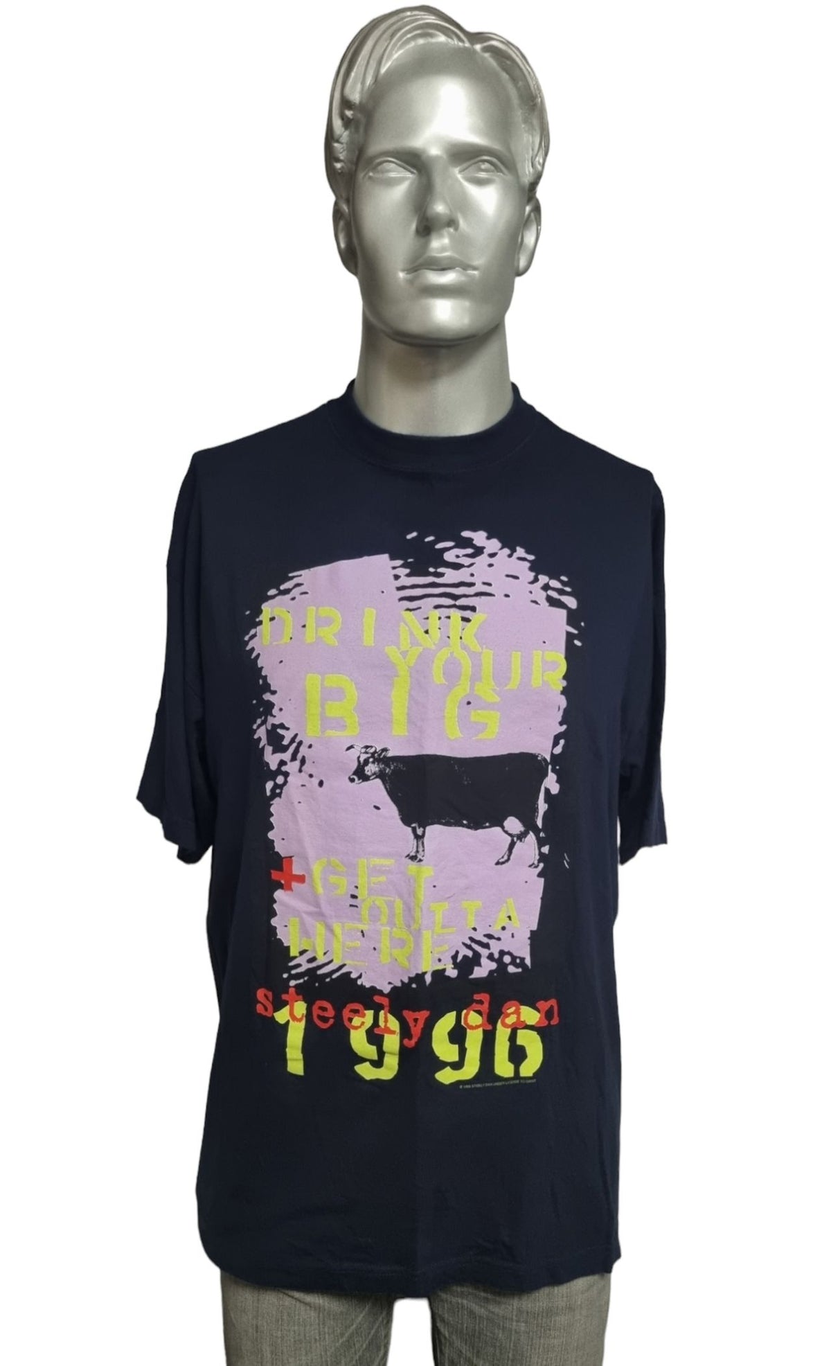 Steely Dan 1996 Tour - UK/European - Navy UK T-shirt