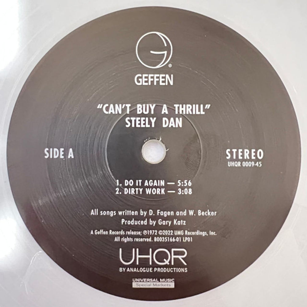Steely Dan Can't Buy A Thrill - UHQR Clarity Vinyl 45RPM - Sealed US 2-LP vinyl record set (Double LP Album) 753088094576