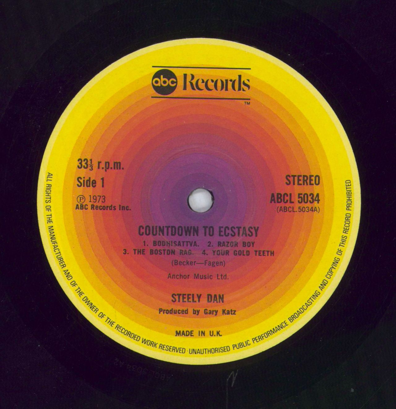 Steely Dan Countdown To Ecstasy - Smooth Sleeve UK Vinyl LP