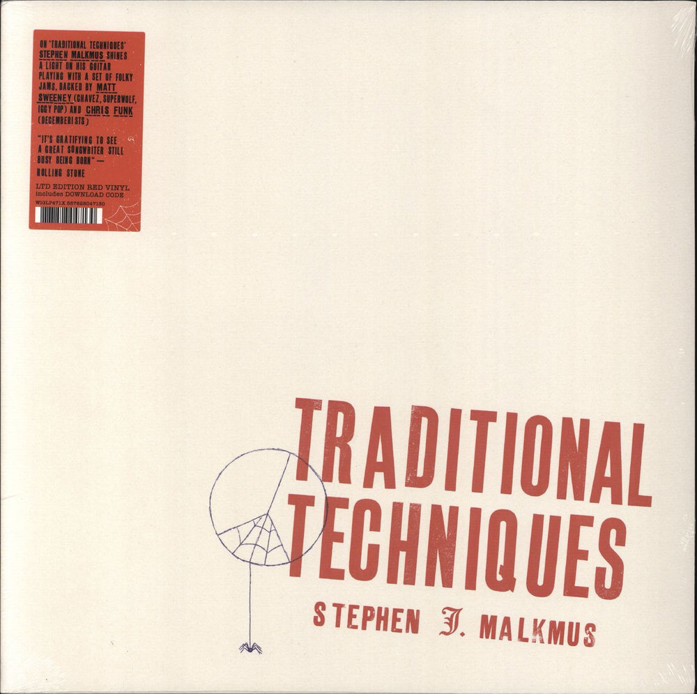 Stephen Malkmus Traditional Techniques - Red Vinyl - Sealed UK vinyl LP album (LP record) WIGLP471X