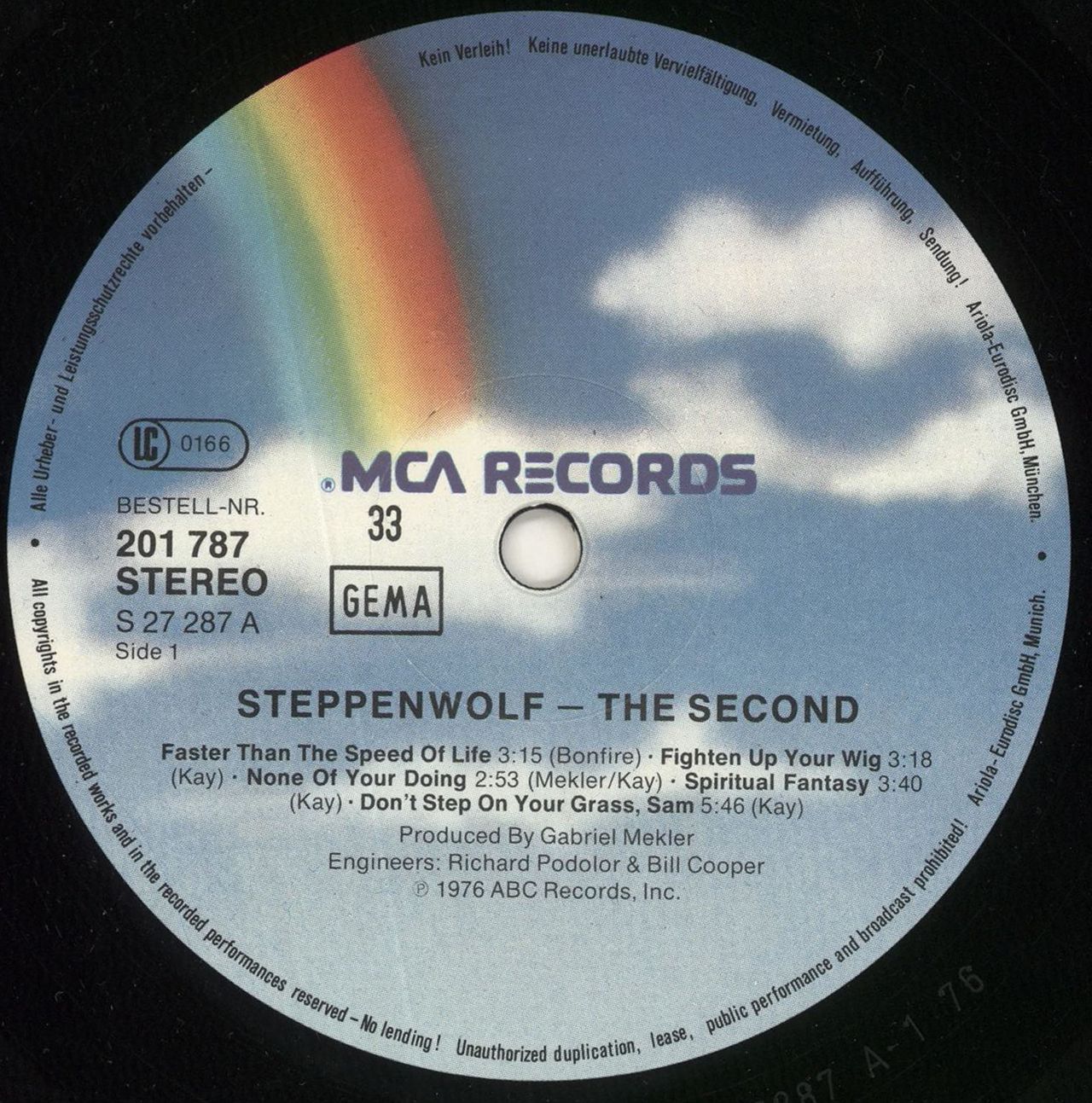 Steppenwolf The Second German — RareVinyl.com