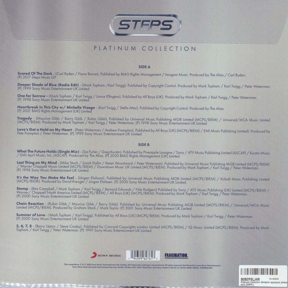 Steps Platinum Collection UK picture disc LP (vinyl picture disc album) 194399627617