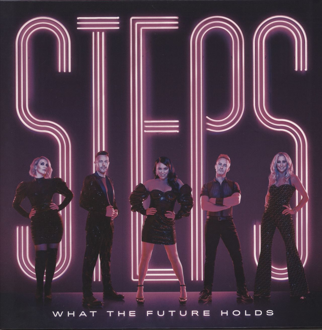 Steps What The Future Holds - Pink vinyl UK vinyl LP album (LP record) 538606051