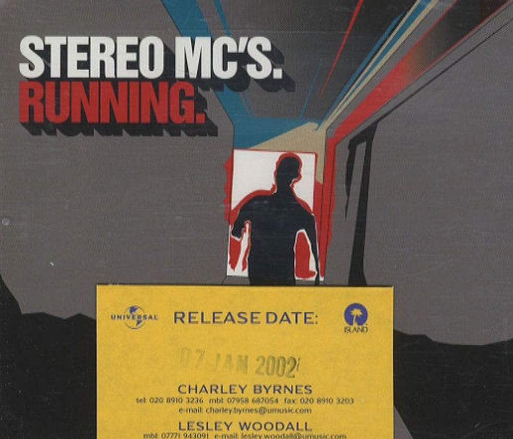 Stereo MCs Running UK Promo CD single (CD5 / 5") STEREOCD7