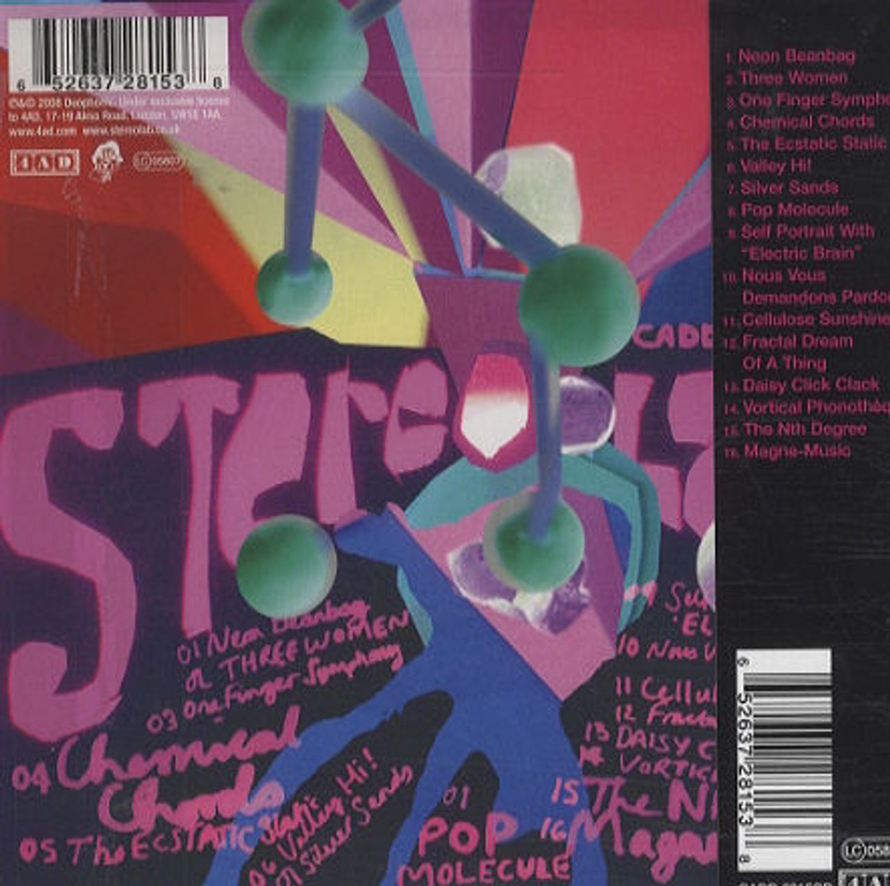 Stereolab Chemical Chords UK CD album (CDLP) STBCDCH441909
