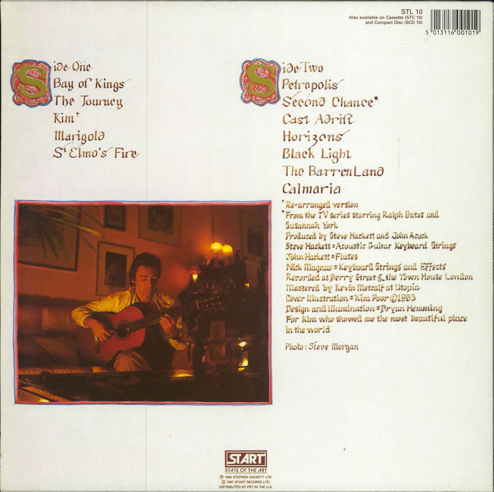 Steve Hackett Bay Of Kings UK vinyl LP album (LP record) 5013116001019
