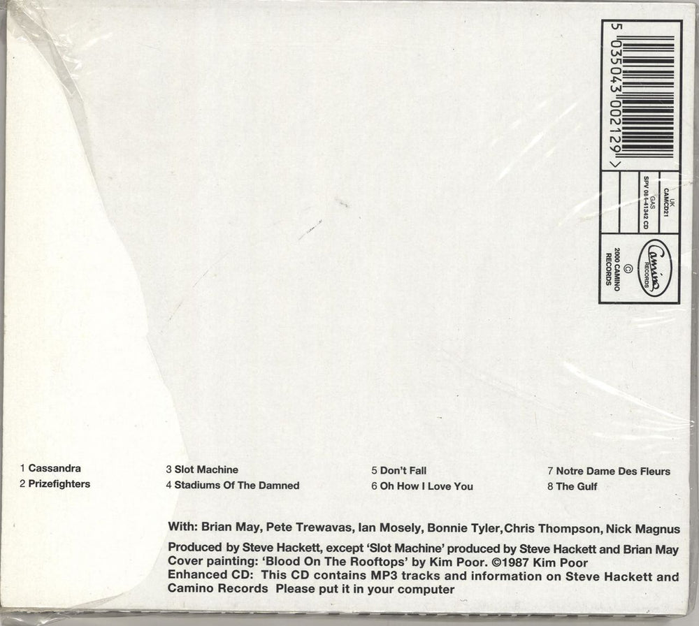 Steve Hackett Feedback 86 UK CD album (CDLP) SVECDFE693505