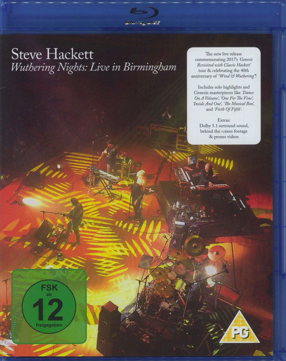 Steve Hackett Wuthering Nights: Live In Birmingham UK Blu Ray DVD IOMBR499