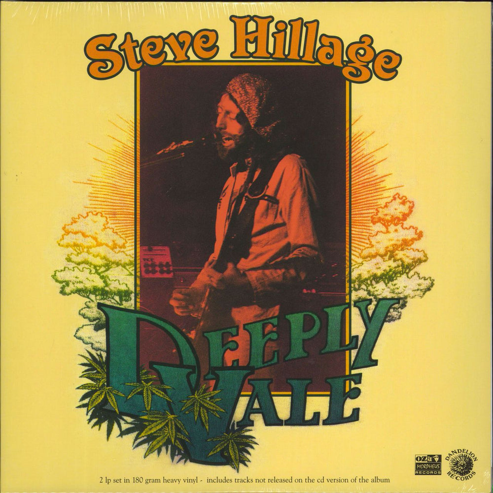 Steve Hillage Deeply Vale - Psychedelic Splatter Vinyl - Sealed UK 2-LP vinyl record set (Double LP Album) LP8007