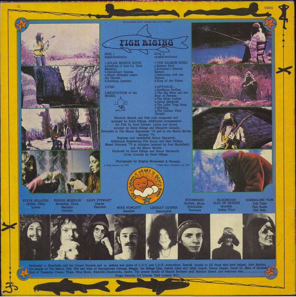 Steve Hillage Fish Rising - 1st UK vinyl LP album (LP record)
