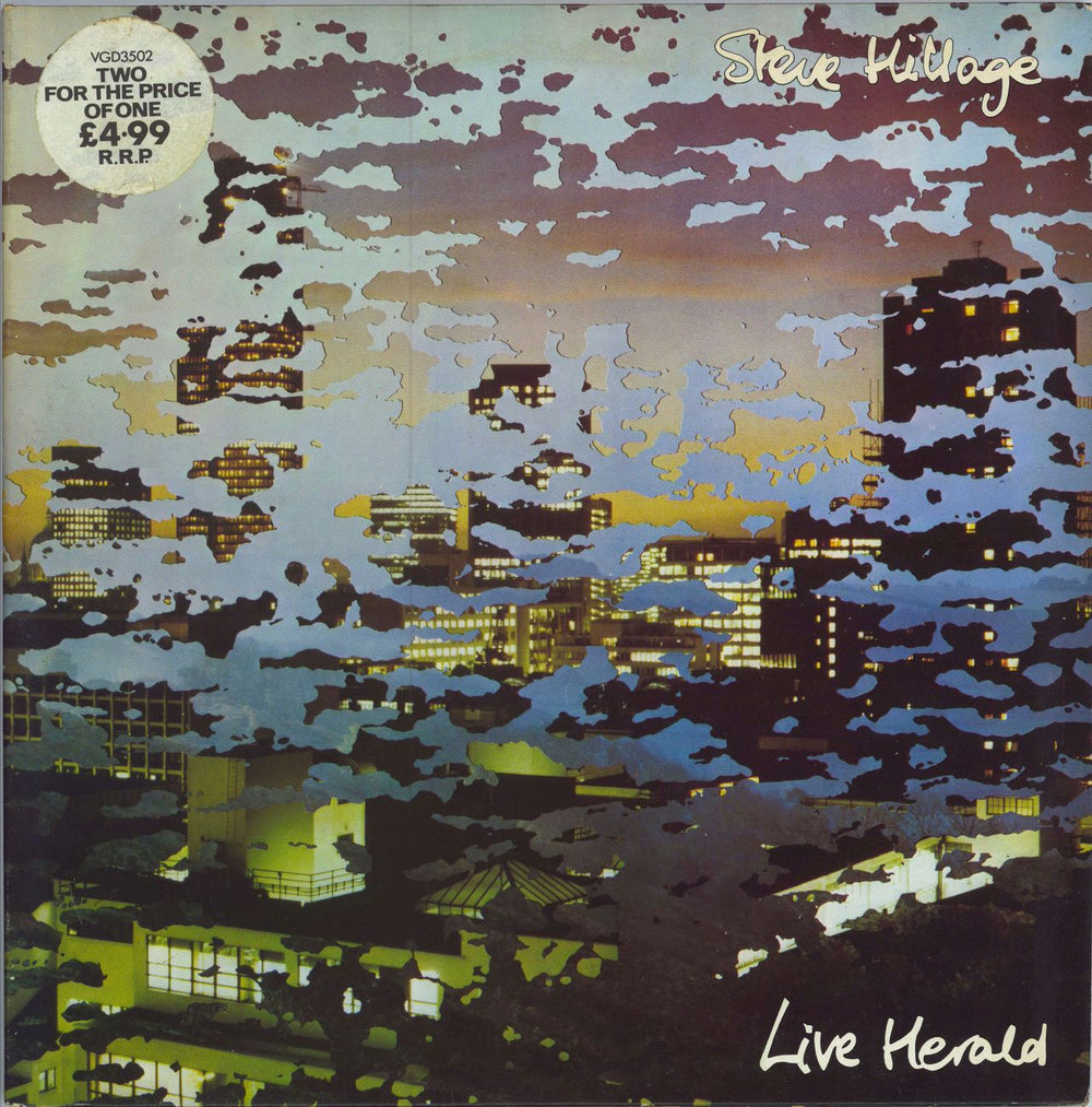 Steve Hillage Live Herald - price stickered UK 2-LP vinyl record set (Double LP Album) VGD3502