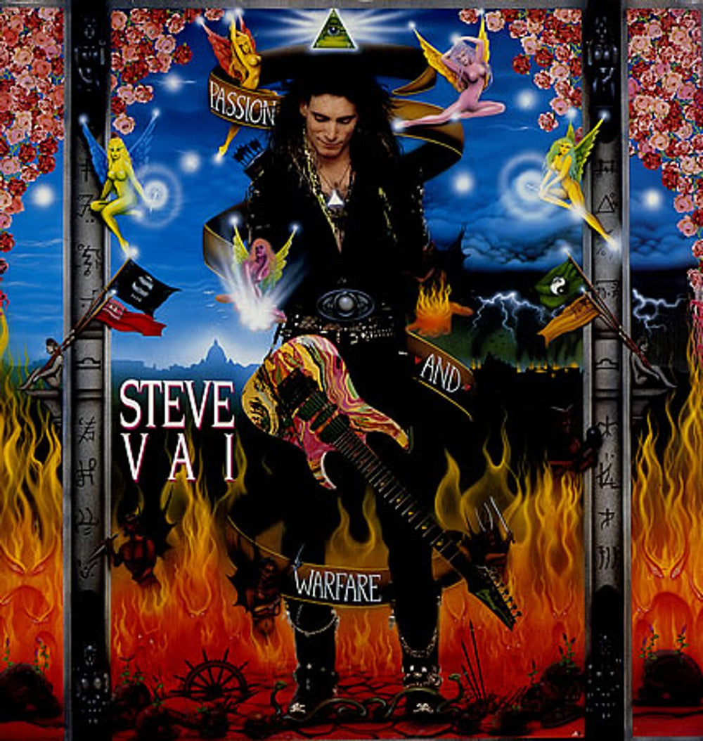 Steve Vai Passion And Warfare UK vinyl LP album (LP record) GRUB17