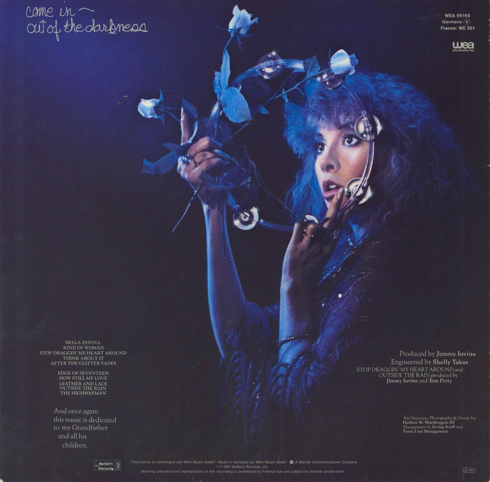 Stevie Nicks Bella Donna - 1st German vinyl LP album (LP record)