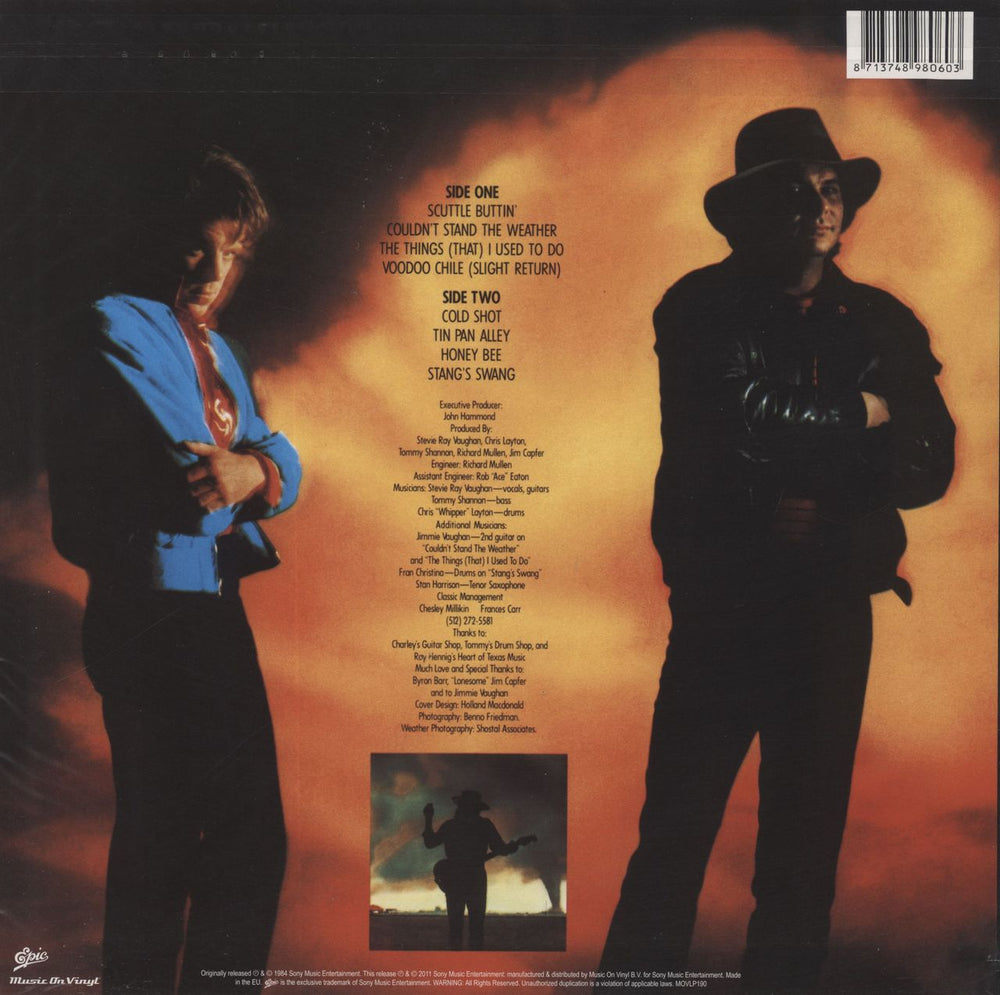 Stevie Ray Vaughan Couldn't Stand The Weather - 180gm Vinyl + Stickered Outer Bag UK 2-LP vinyl record set (Double LP Album) 8713748980603