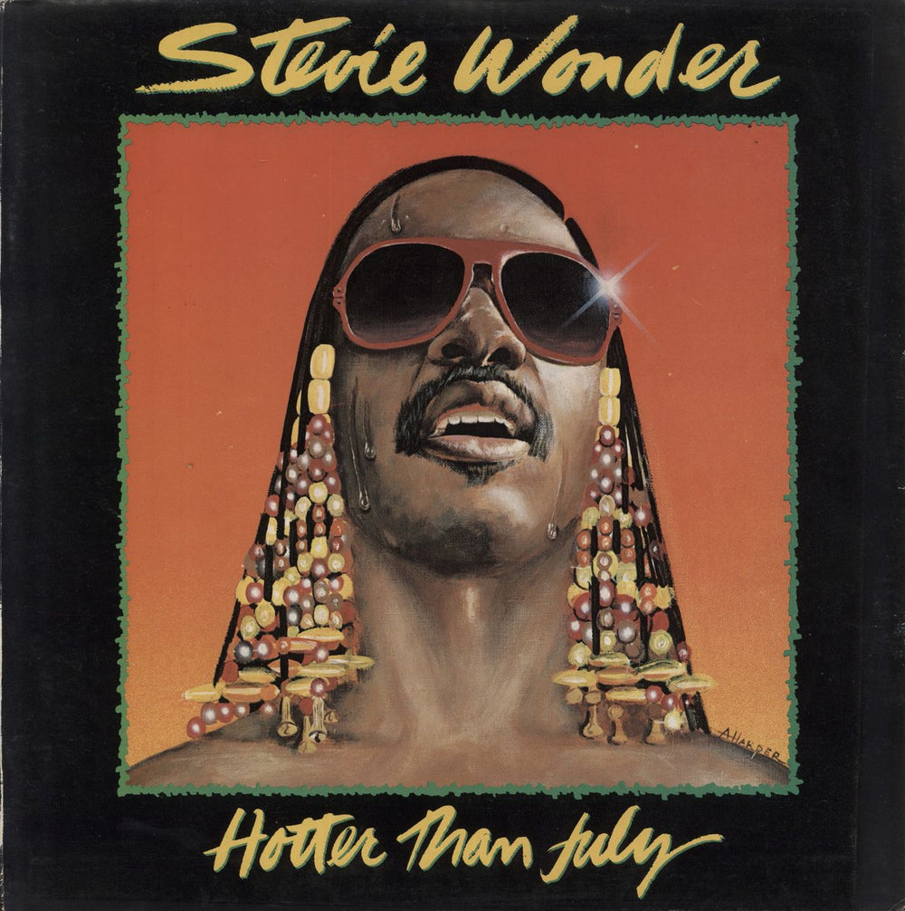 Stevie Wonder Hotter Than July Greek vinyl LP album (LP record) 14C064-64121