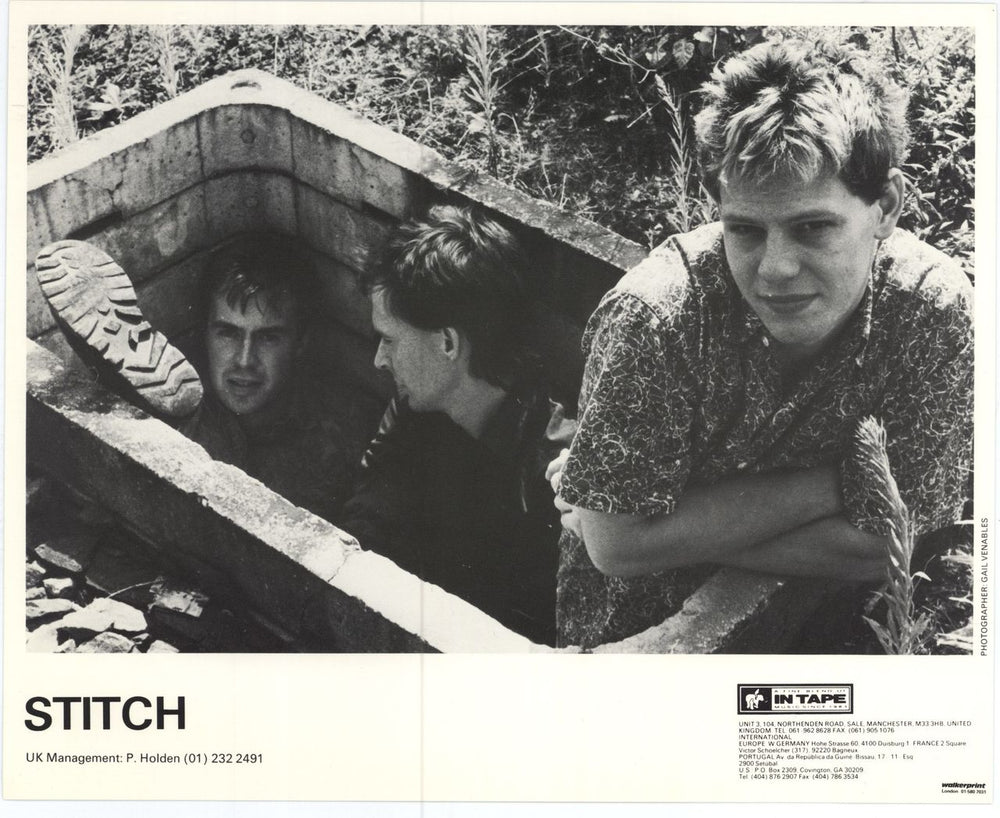 Stitch Manic & Global + Publicity Photo UK vinyl LP album (LP record) 4WILPMA788227