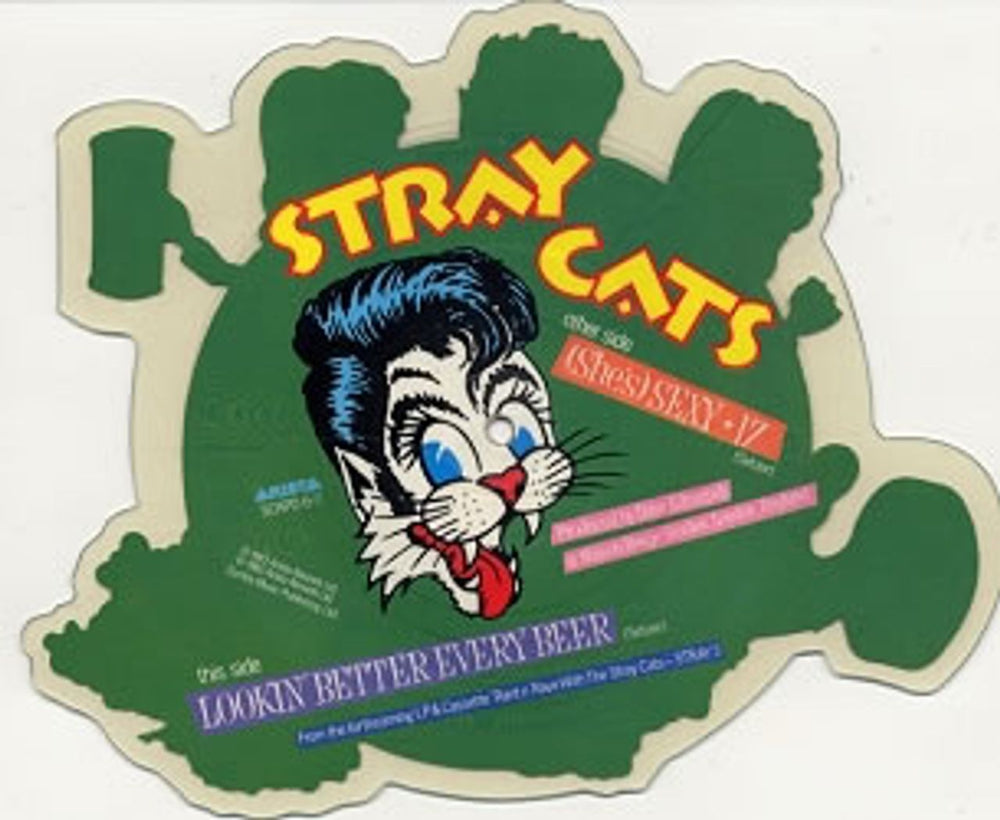 Stray Cats Sexy + 17 UK shaped picture disc (picture disc vinyl record) SRYSHSE20464