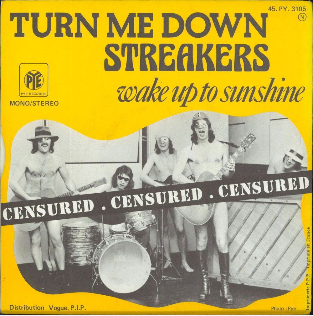 Streakers Turn Me Down + Sleeve French 7" vinyl single (7 inch record / 45)