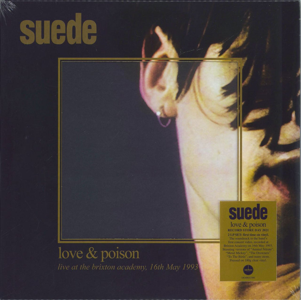 Suede Love & Poison (Live At The Brixton Academy, 16th May 1993) - Clear Vinyl - Sealed UK 2-LP vinyl record set (Double LP Album) DEMREC880