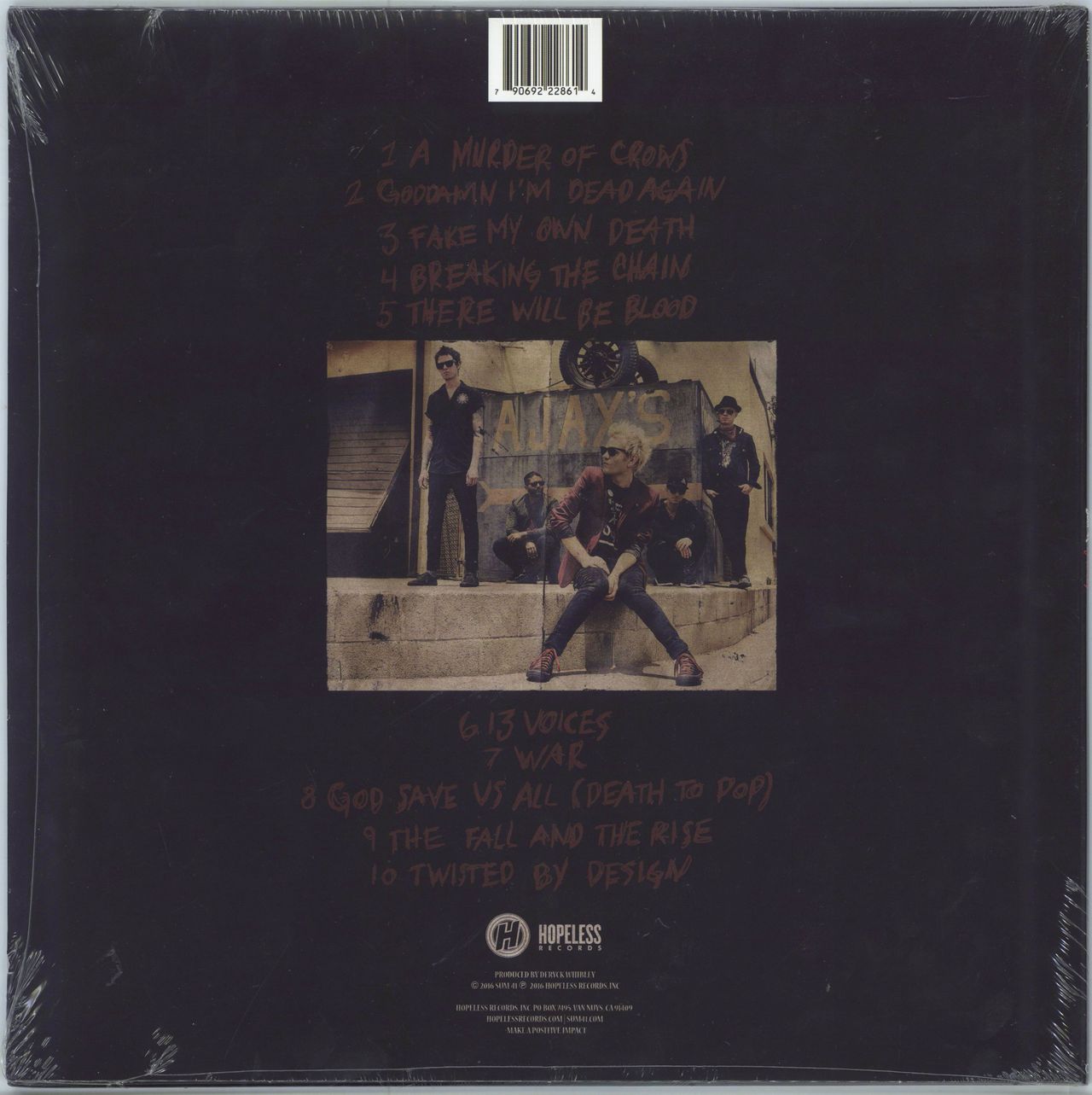 Sum 41 13 Voices - Black Vinyl - Sealed US vinyl LP album (LP record) 790692228614