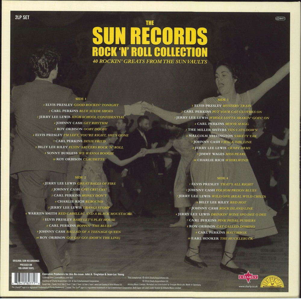 Sun Records The Sun Records Rock 'n' Roll Collection UK 2-LP vinyl record set (Double LP Album) 803415827718