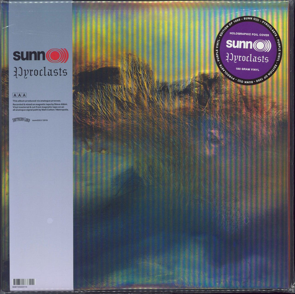 Sunn O))) Pyroclasts - Purple Vinyl - Sealed US vinyl LP album (LP record) 808720333114