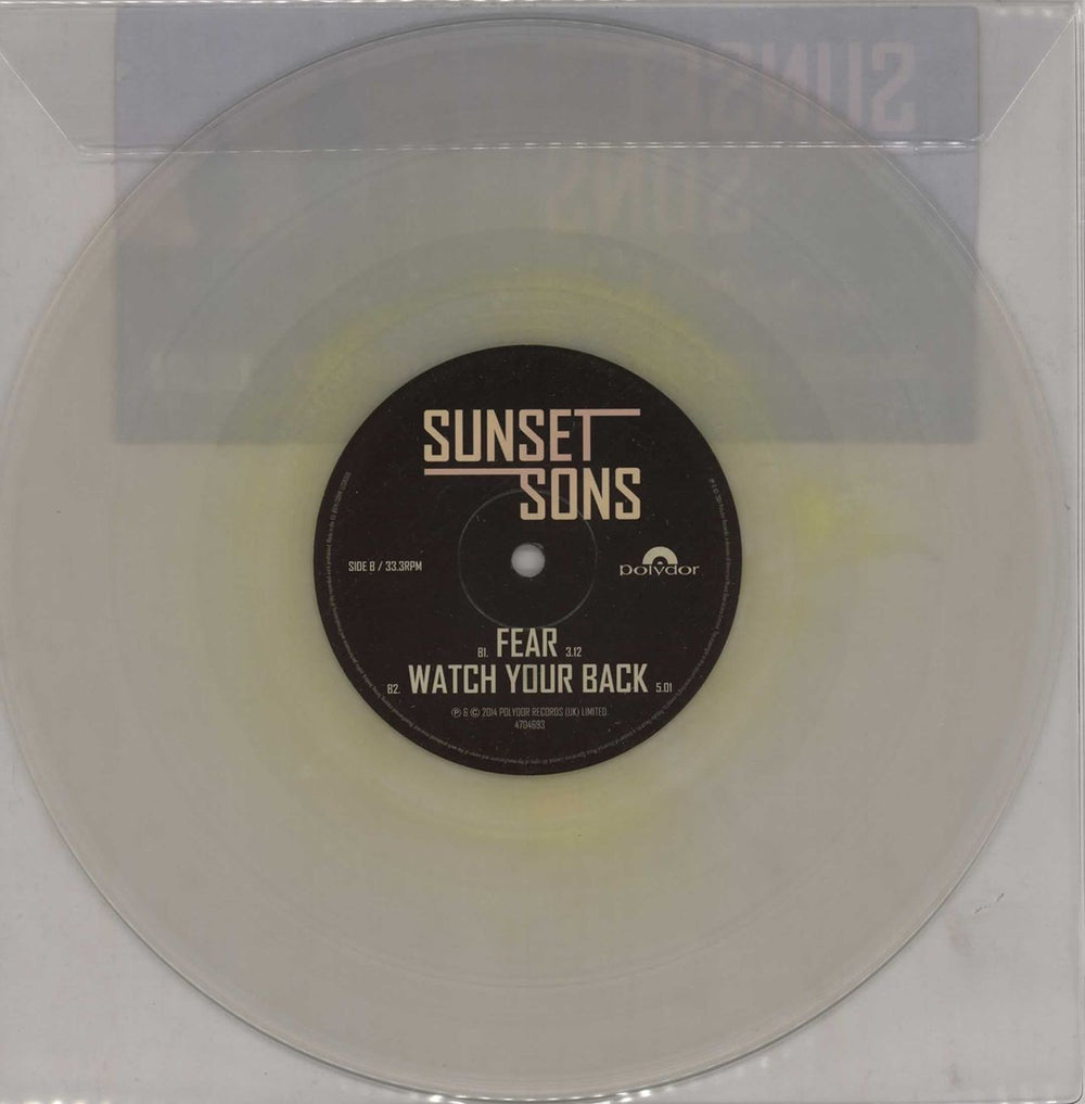 Sunset Sons No Bad Days - colourburst vinyl UK 10" vinyl single (10 inch record) 602547046932