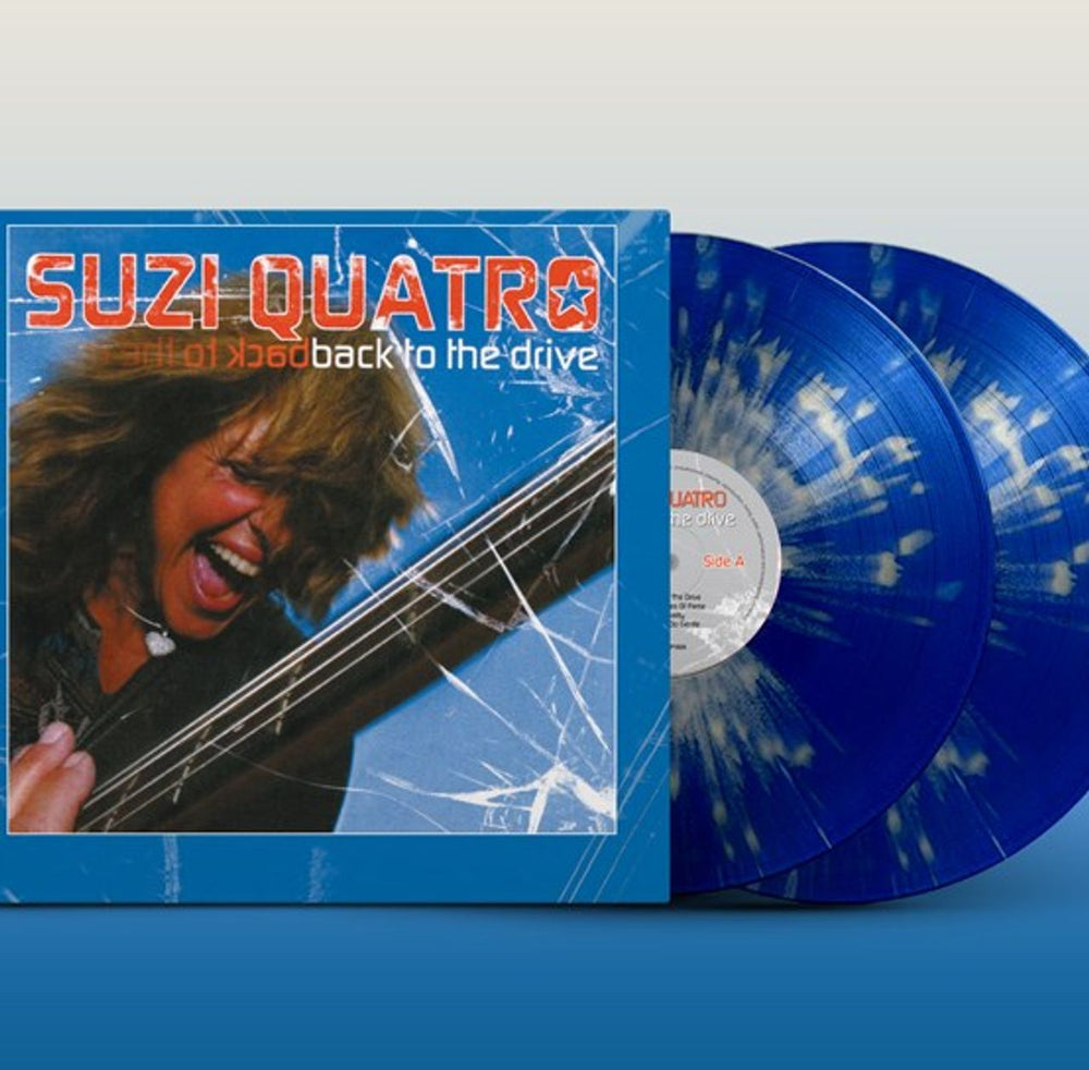 Suzi Quatro Back To The Drive - Blue & White Splatter Vinyl - RSD 2023 - Sealed UK 2-LP vinyl record set (Double LP Album) GLAMDLP193