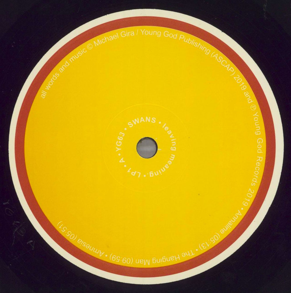 Swans Leaving Meaning - Autographed US 2-LP vinyl set — RareVinyl.com