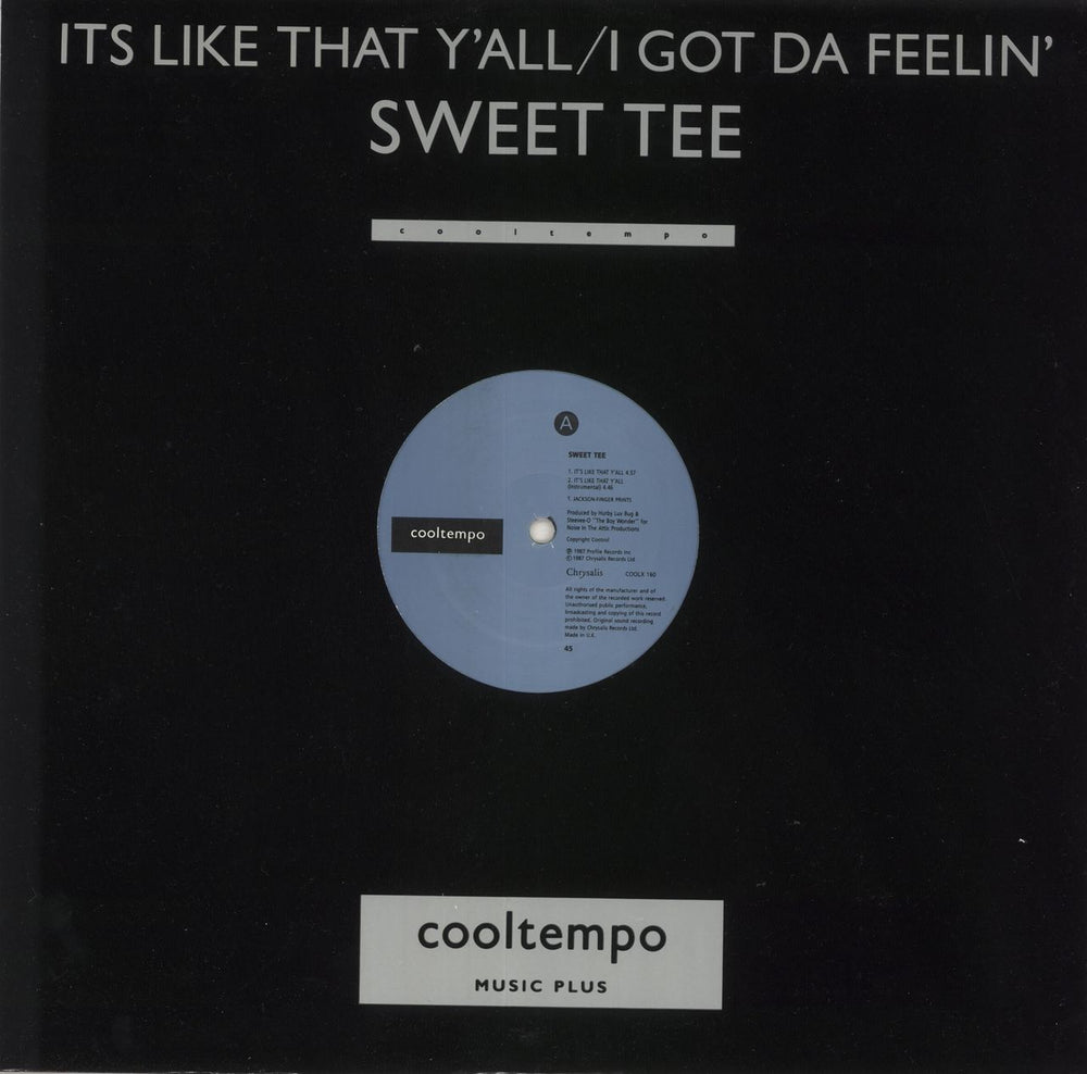 Sweet Tee It's Like That Y'all UK 12" vinyl single (12 inch record / Maxi-single) COOLX160