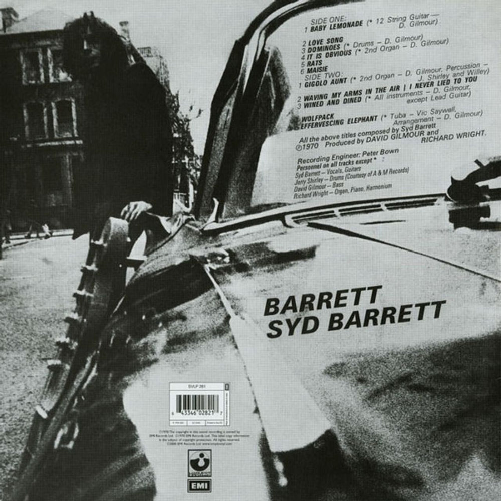 Syd Barrett Barrett - 180gm UK vinyl LP album (LP record) SYDLPBA222555