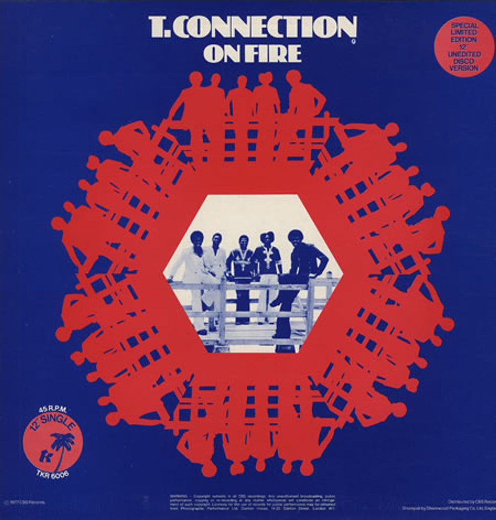 T-Connection On Fire UK 12" vinyl single (12 inch record / Maxi-single) TC.12ON236838