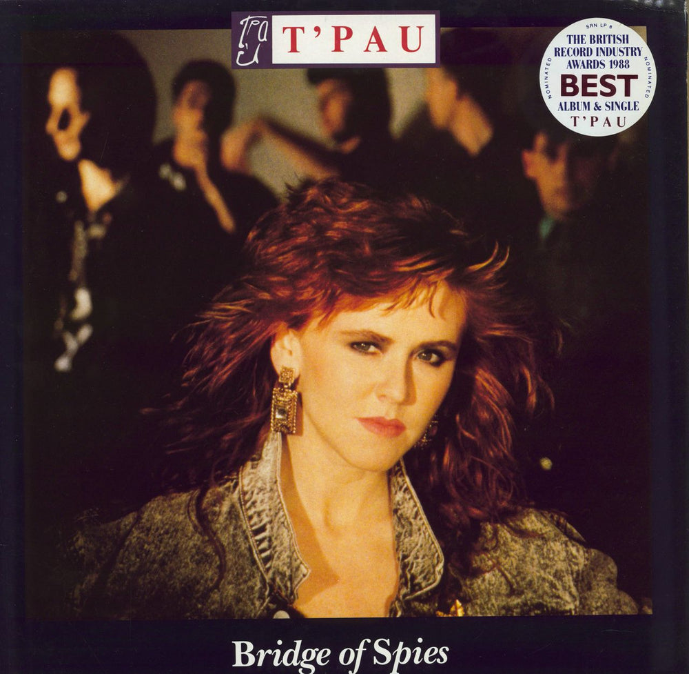 T'Pau Bridge Of Spies - Brit Stickered Sleeve UK vinyl LP album (LP record) SRNLP8