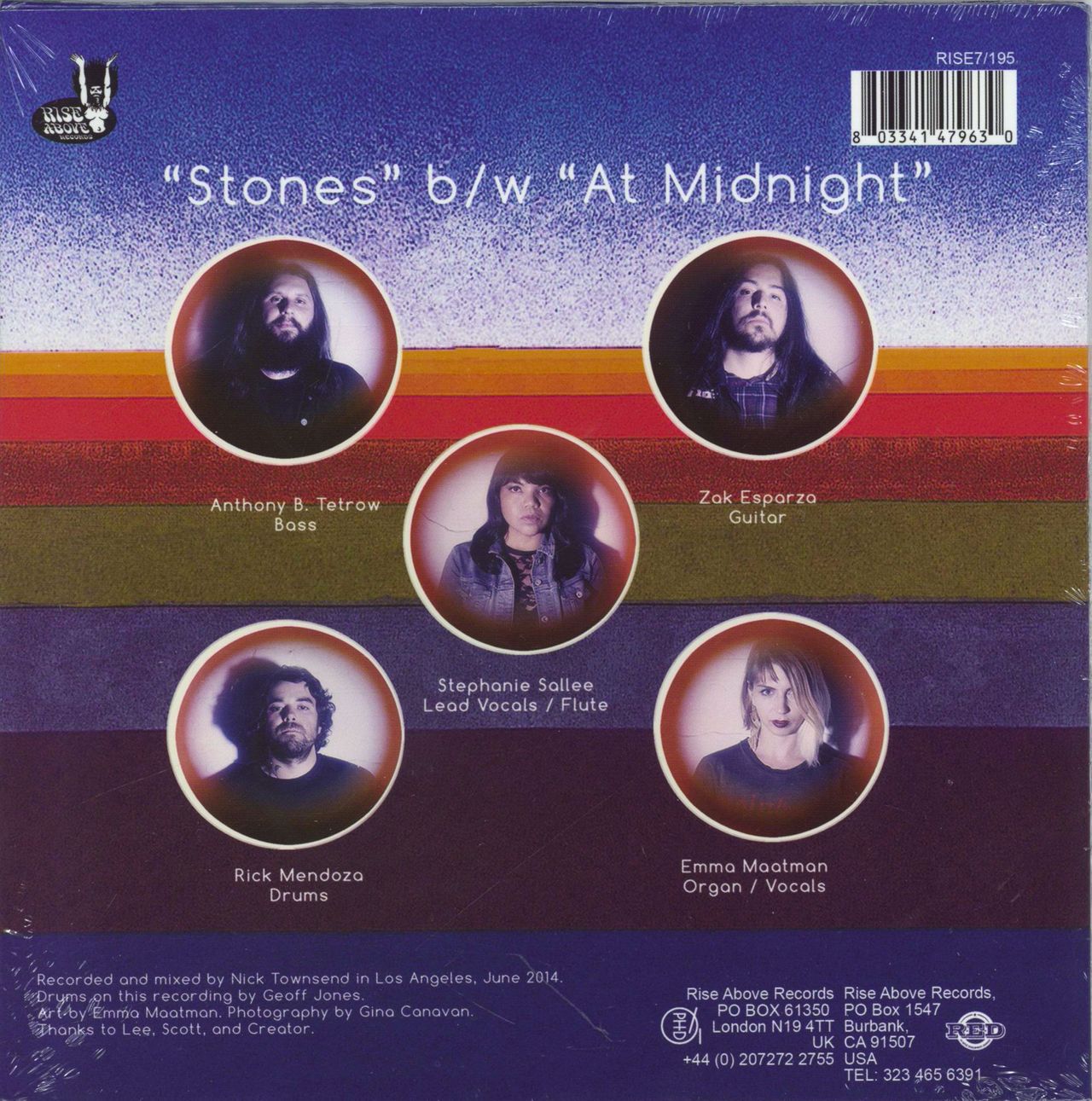 Taarkus Stones - Black Vinyl - Sealed UK 7" vinyl single (7 inch record / 45) 803341479630