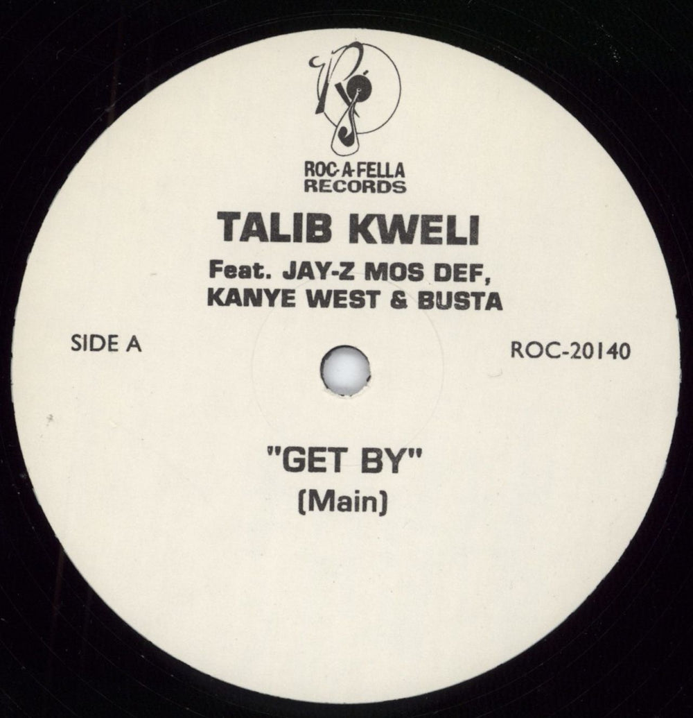 Talib Kweli Get By US 12" vinyl single (12 inch record / Maxi-single) ROC-20140