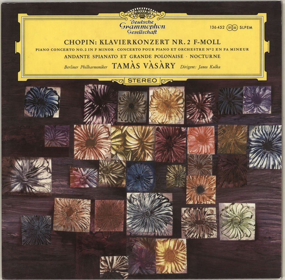 Tamás Vásáry Chopin: Klavierkonzert Nr. 2 F-Moll / Andante Spianato Et Grande Polonaise / Nocturne German vinyl LP album (LP record) 136452