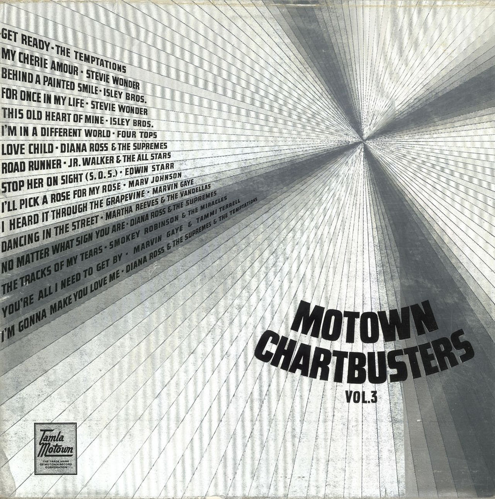 Tamla Motown Motown Chartbusters Vol. 3 - 2nd UK vinyl LP album (LP record) STML11121