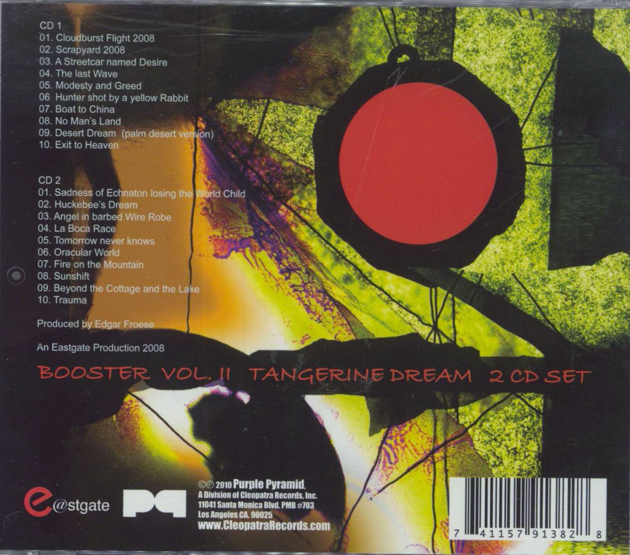 Tangerine Dream Booster Vol 2 US 2CD album set —