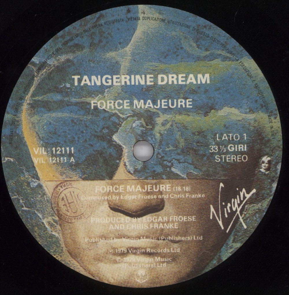 Tangerine Dream Force Majeure Italian vinyl LP album (LP record) TANLPFO823398