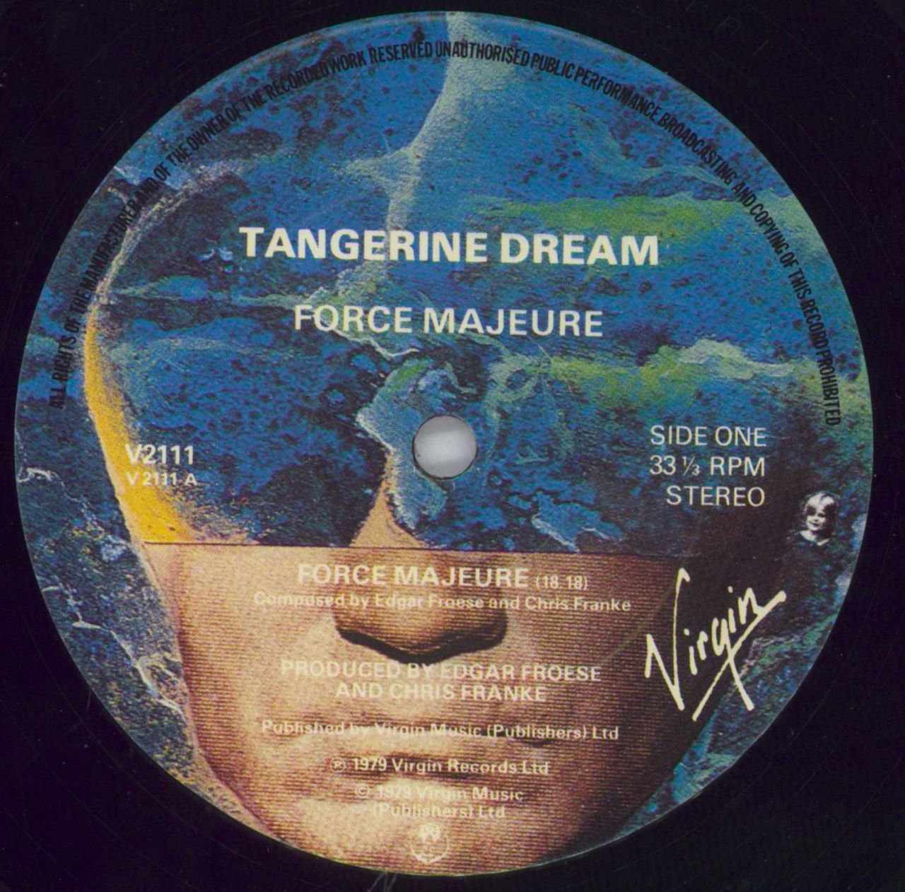 Tangerine Dream Force Majeure UK vinyl LP album (LP record) TANLPFO416767