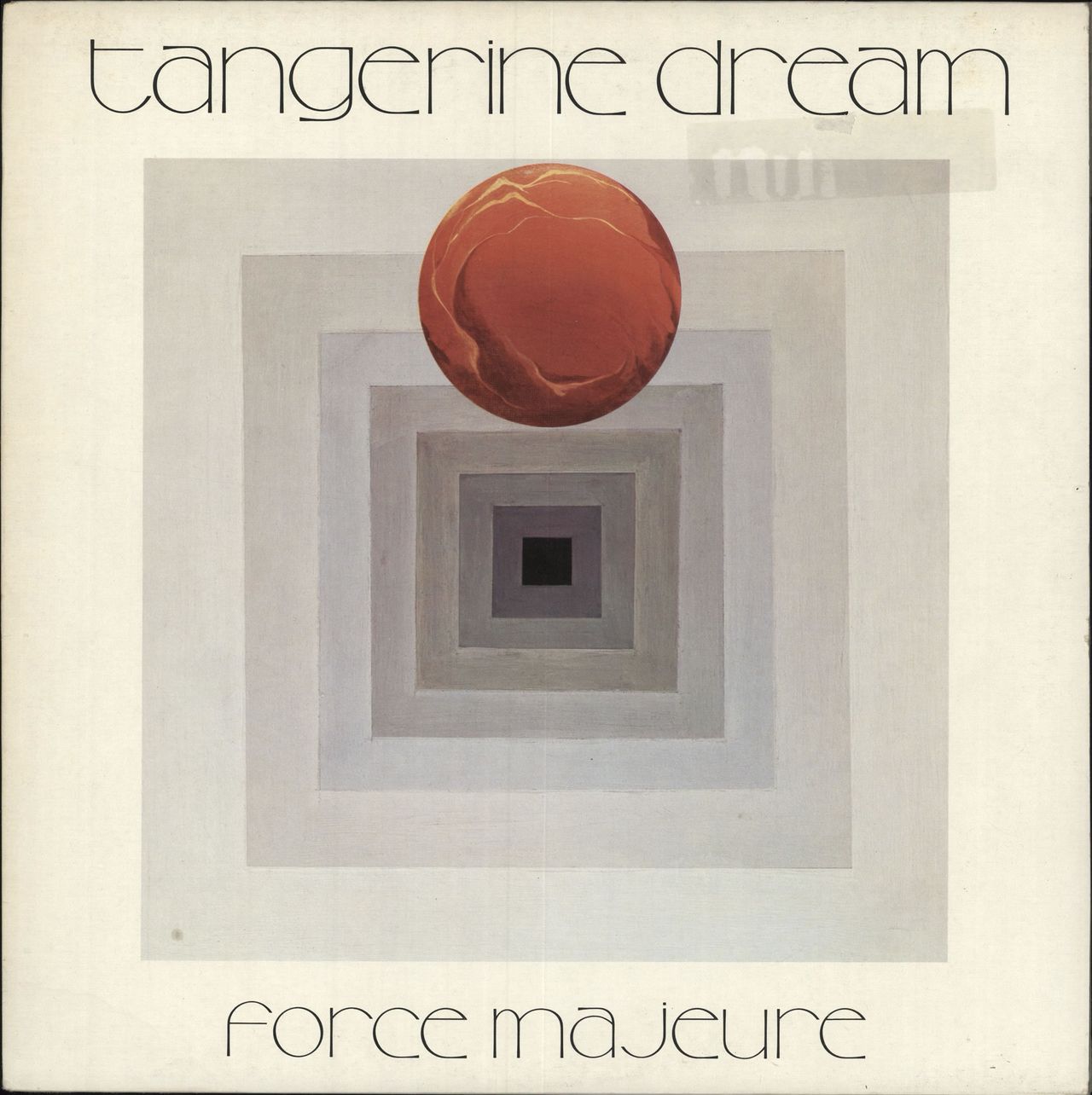 Tangerine Dream Force Majeure UK vinyl LP album (LP record) V2111