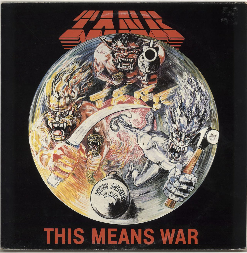 Tank This Means War UK vinyl LP album (LP record) MFN3