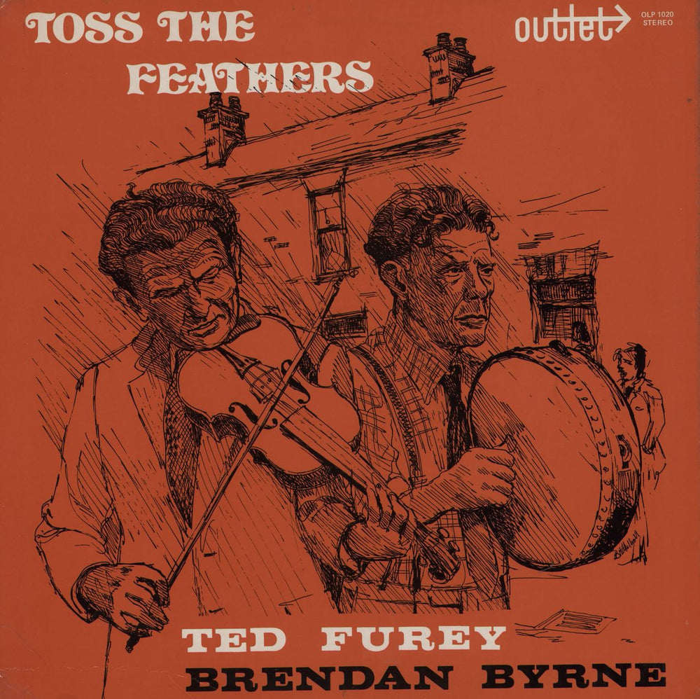 Ted Furey Toss the Feathers Irish vinyl LP album (LP record) OLP1020