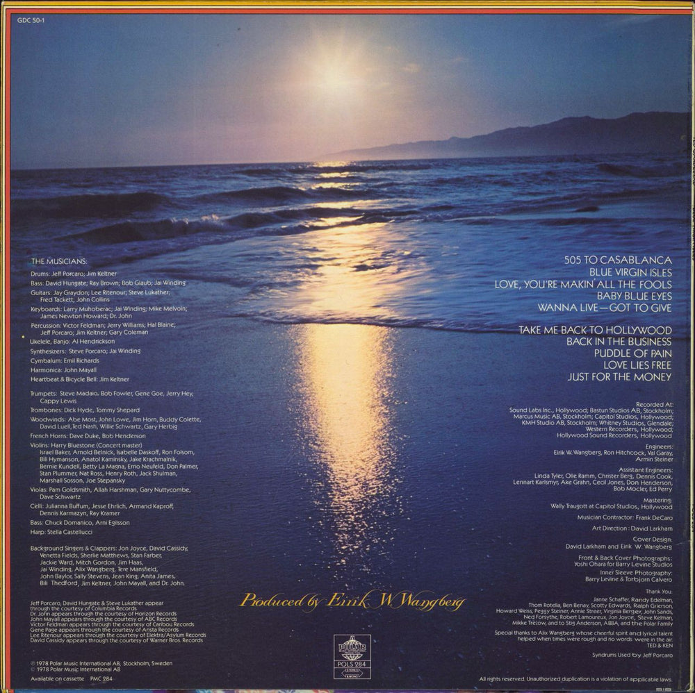 Ted Gardestad Blue Virgin Isles Swedish vinyl LP album (LP record)