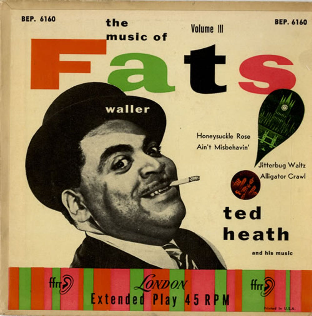 Ted Heath The Music Of Fats Waller Vol. III EP US 7" vinyl single (7 inch record / 45) BEP.6160